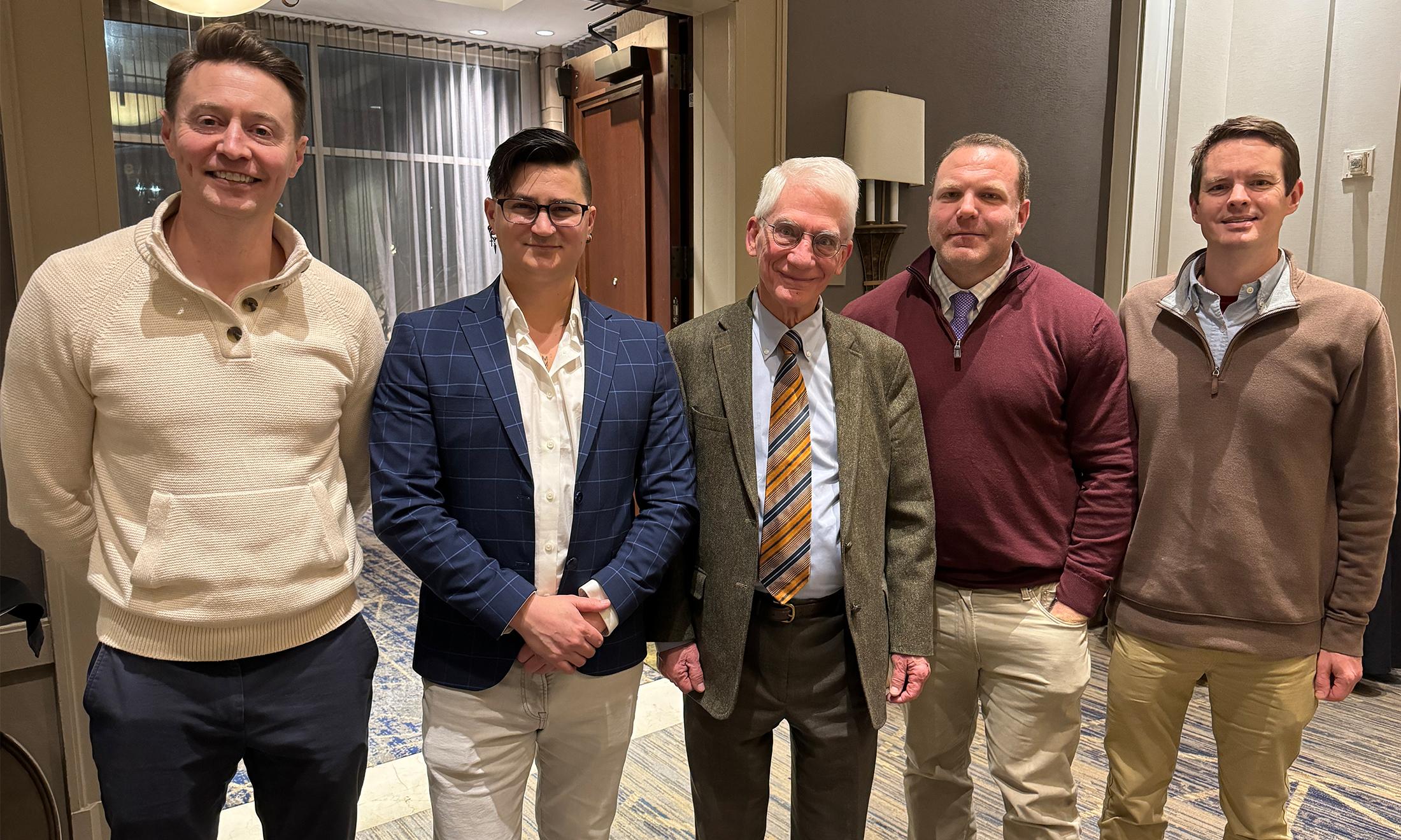 An image of the bioethics team and speaker at the 2023 Krug lecture