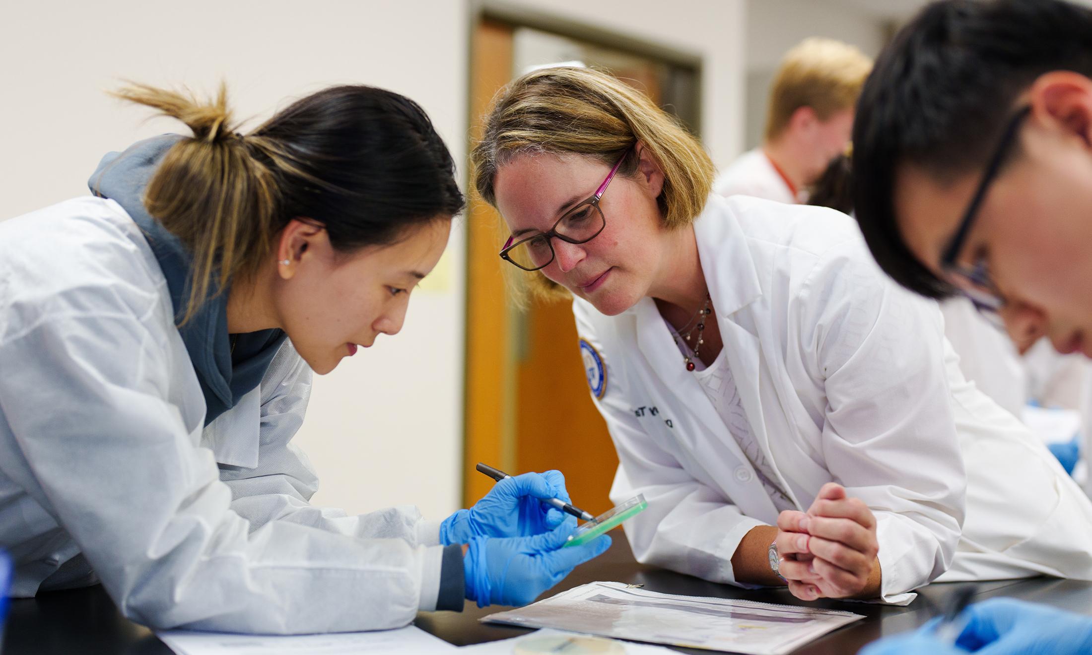 An image from OUWB's microbiology lab